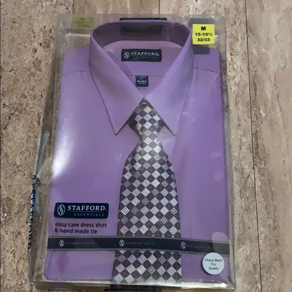 Stafford Essentials Dress shirt & hand made tie